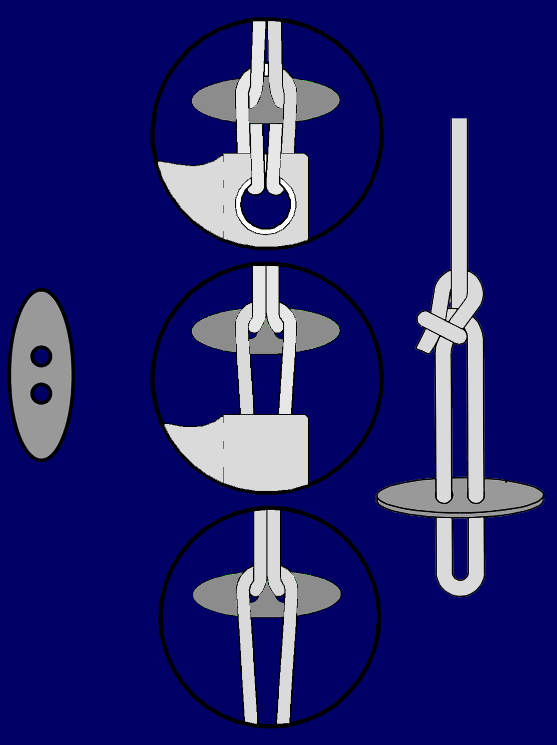Attaching flags and burgees with toggles